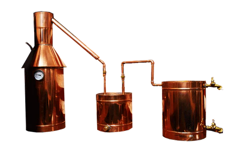 PATENTED Flame Flow™ 10 Gallon Copper Moonshine Liquor Distillation Unit
