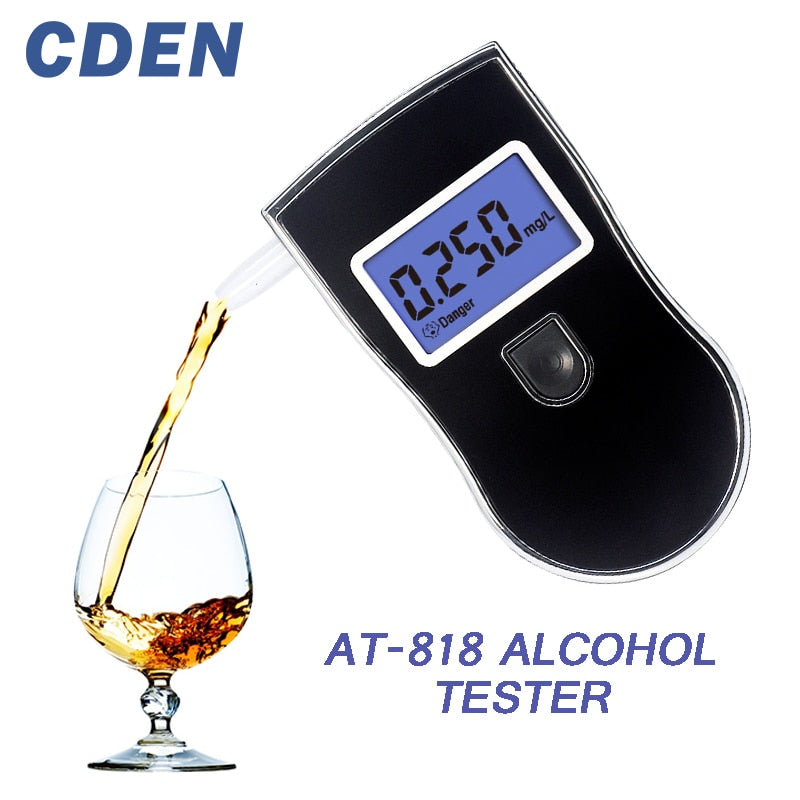 Alcohol Tester Digital Breath Quick Response Breathalyzer for Drunk Drivers