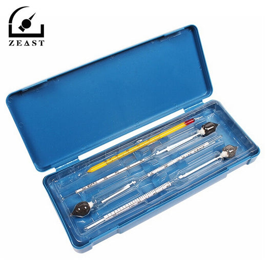 Alcohol Meter Hydrometer Alcoholmeter Kit [Concentratometer Bar Set + Thermometer]